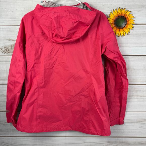 Columbia Womens L Pink Rain Hooded Jacket - Picture 2 of 9